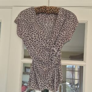 RARE FIND CACHE LEOPARD BLOUSE